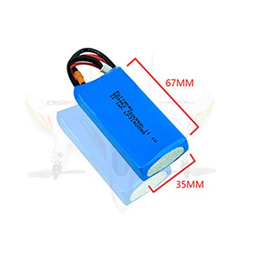11.1V 1300mAh Lithium Battery for Wltoys XK X450 RC Airplane Fixed Wing Plane 2 Pack with USB Charger
