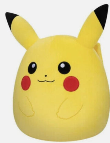 Squishmallows Pikachu Plush Toy - 10" Yellow Polyester - Primavera Model