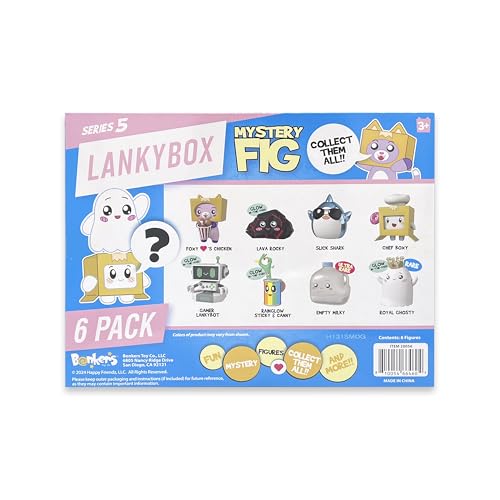 Lanky Box Mini Mystery Figures – Series 4, Collectible Mini Figures, All-New Collectibles, Officially Licensed Lankybox Merch