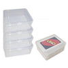 Dkaovh 4Pcs Plastic Game Card Storage Box, Uno Card Case, Playing Card Box, High Capacity Playing Card Case (No Cards)