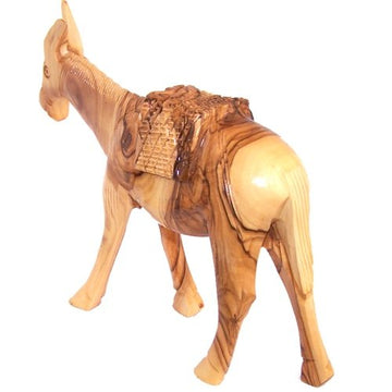 Holy Land Market Olive Wood Donkey (18Cm Or 7 Inches)