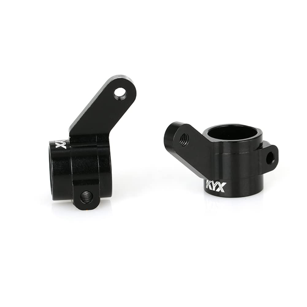 KYX Racing CNC Machined Aluminum Steering Blocks Left & Right Steering Knuckles Upgrades Parts Accessories for RC Crawler Car Tr