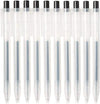 Muji Smooth Gel Ink Ballpoint Pen Knock Type 10-Pieces Set, 05 Mm Nib Size, Black