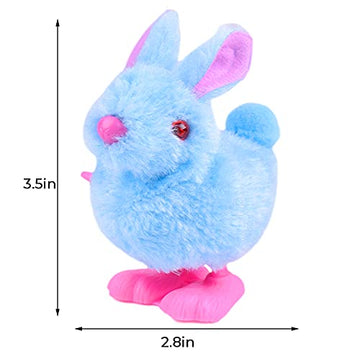 CICITOYWO Bunny and Jumping Chick Wind Up Toys Novelty Chicken Hopping Windup Toy for Kids Toddlers mature-themed Easter Egg Hunt Basket Stocking Stuffers Party Favors Goody Bag Fillers Gifts (Colorful-2)