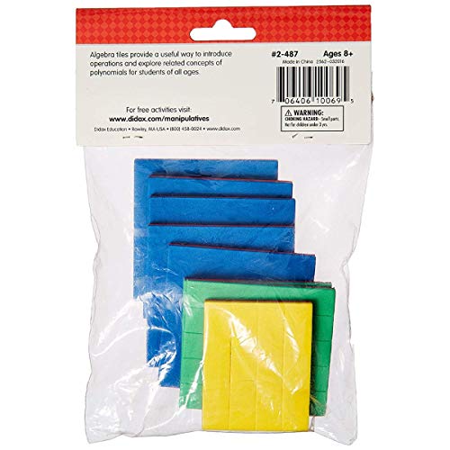 Didax Educational Resources Easyshapes Algebra Tiles (35 Pieces)