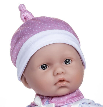 Jc Toys La Baby Caucasian 11-Inch Small Soft Body Baby Doll La Baby | Washable |Removable White & Pink Floral Outfit W/Hat, Pacifier & Blanket | For Children 12 Months +