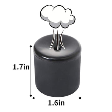 LE TOOTER 4 PCS Novelty Squeeze Pooter Break Machine Funny Prank Breaking Noise Maker Handle Kids mature-themed Gags Practical Joke Party Gift Breaking Toy (4 Black)