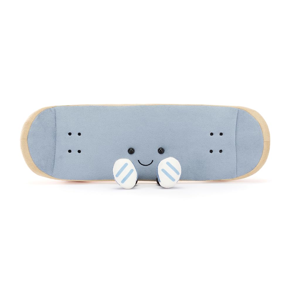 Jellycat Amuseables Skateboard Stuffed Toy, 13.5 Inches - Sports Plush Gift For Sports Fans