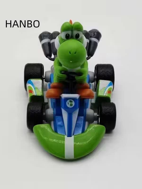 Hanbo 3 Pcs Bigger Super Star Mari Bros Kart Pull Back Cars