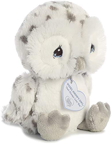 Aurora® Inspirational Precious Moments™ Nigel Snowy Owl Stuffed Animal - Cherished Memories - Enduring Comfort - White 8.5 Inches