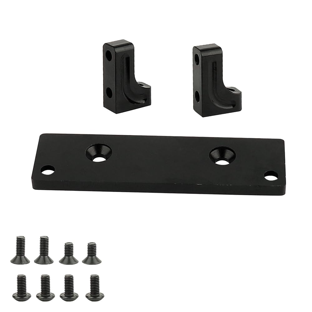 RZXYLRC 1/10 Metal Alloy Front Axle Servo Mount Holder Servo Fixed Bracket for AXI03004 Capra 1.9 RC Car Alloy Upgrade Parts (Bl