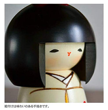 Usaburo Modern Japanese Kokeshi Doll (YOROKOBI - Joy) Made in Japan Collectible Figurines Traditional Crafts Girl in Kimono