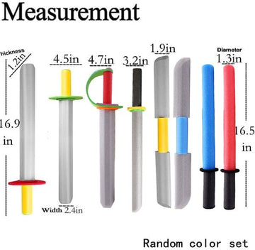 Foam decorative replica blades for Kids - 17 Inch decorative replica blade Foam Toy 8 Pack - Kids Toy decorative replica blade Pretend Play Toy Set - Foam decorative replica blade Party Supplies Gift Toys for Boys & Girls
