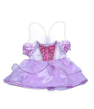 Purple Cinderella Dress W/Wings Teddy Bear Clothes Fits Most 14'-18' Build-A-Bear And Make Your Own Stuffed Animals
