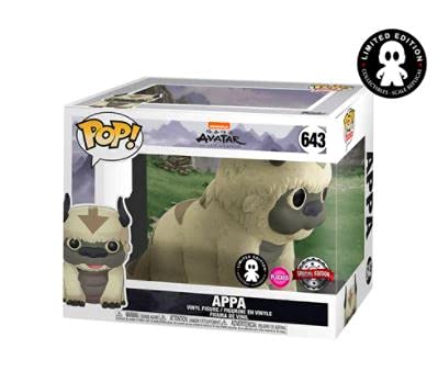Funko Pop! Avatar Appa 6" Flocked Vinyl Figure - Exclusive Collectible, Assorted Color, Model FUN36471