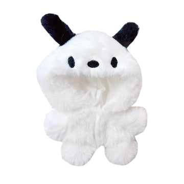 Niannyyhouse 10Cm~15Cm 20Cm 40Cm Plush Doll Clothes Puppy Onesies Outfit Dolls Accessories Dress Up (White 10Cm~15Cm)