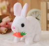 Yoyily Interactive Bunny Realistic Bunny - Jumping, Twitching And Shaking Ears, With Carrot (White)