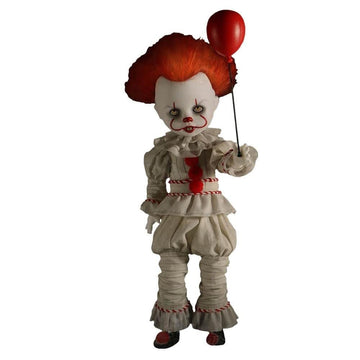 Mezco Living Dead Dolls IT Pennywise Clown 10-Inch Figure - White, Plastic, Model 99135