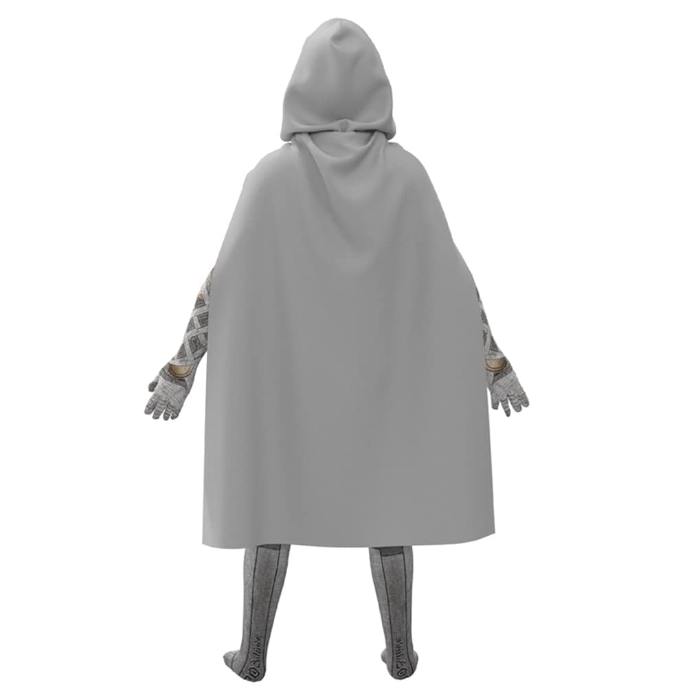 Maturead Kids Knight Costume 2024 Halloween Party Cosplay Outfits Jumpsuit Hooded Cloak For Boys