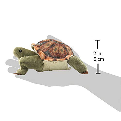 Folkmanis Mini Tortoise Finger Puppet, Multicolor