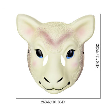 BinaryABC Halloween Goat Mask Sheep Masquerade Mask Animal Mask Halloween Costume Party Accessories
