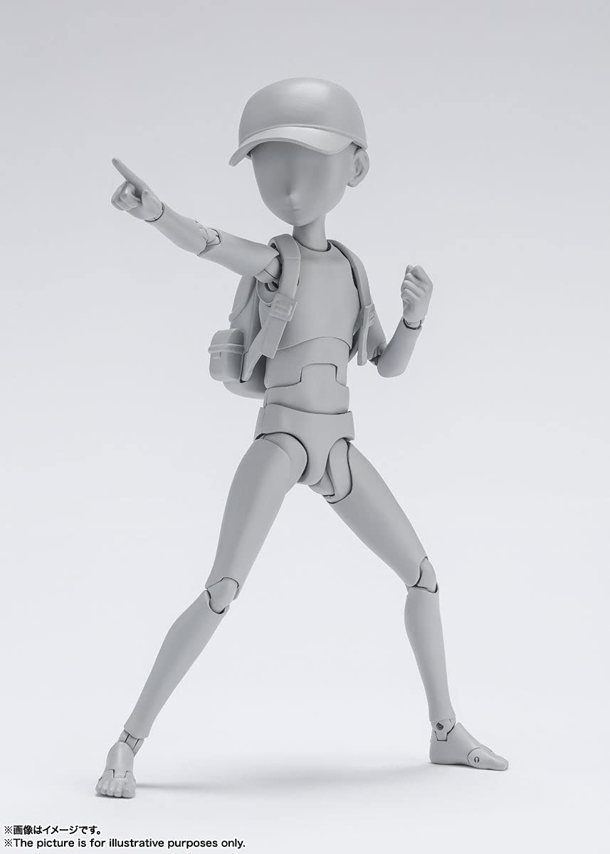 Tamashii Nations - Body Kun Ken Sugimori Edition Dx Set (Gray Color Version), Bandai Spirits S.H.Figuarts Action Figure