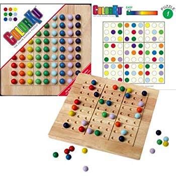 ColorKu ColorKu Game - Natural Wood, 11.5" x 11.5", Model MOR40148, Weighs 3.8 lbs