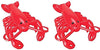 2 Pack | Inflatable Lobsters - 20 Inch | Luau Nautical Party Decor Clam Bake Beach, Red, 2 Pack Lobster