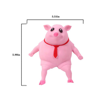 Ahycs Squishy Pig Toys - Pink Pig Squishy Toy For Kids Adults, Novelty Pig Squeeze Toys, Funny Tiktok Pig Sensory Stress Toy For
