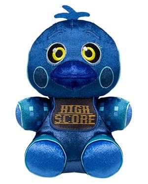 Funko Plush Set of 4 - FNAF High Score Chica, Radioactive Foxy, System Error Bonnie & VR Freddy - Multicolor, Model 59696-99