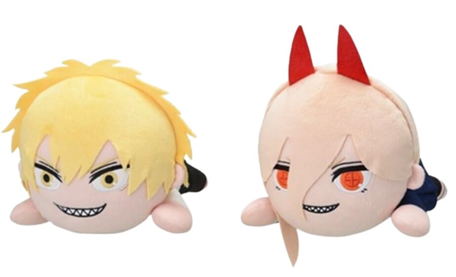 Sega Nesoberi (Lay-Down) Chainsaw Man Sp Plush Denji & Power