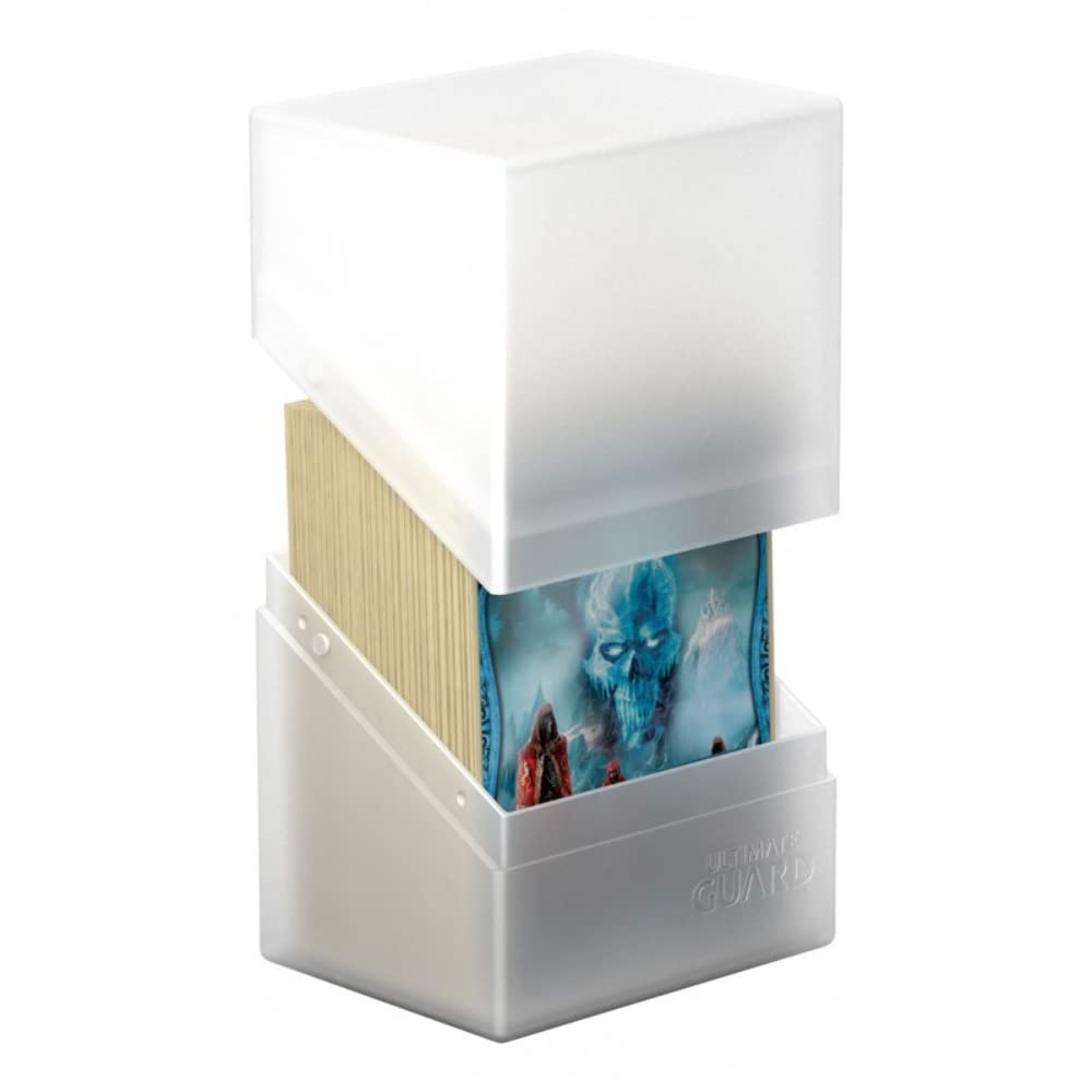 Ultimate Guard Boulder 80+ Classic, Deck Case For 80 Double-Sleeved Tcg Cards, Frosted, Secure & Durable Storage For Trading Card Games, Soft-Touch Finish