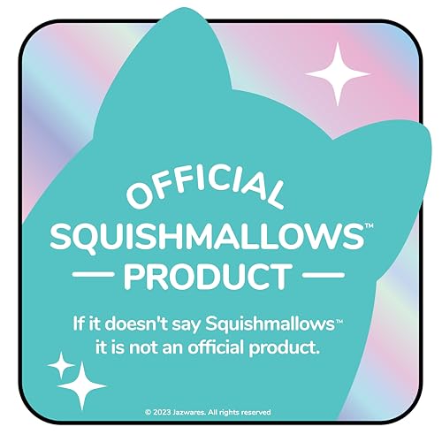 Squishmallows HugMees Original 14-Inch Plush Teal Monster with Purple Heart Eye Patch - Soft Polyester, Model SQHM00357