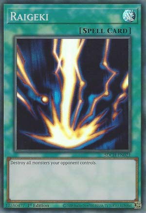 Raigeki - Sdch-En021 - Super Rare - 1St Edition