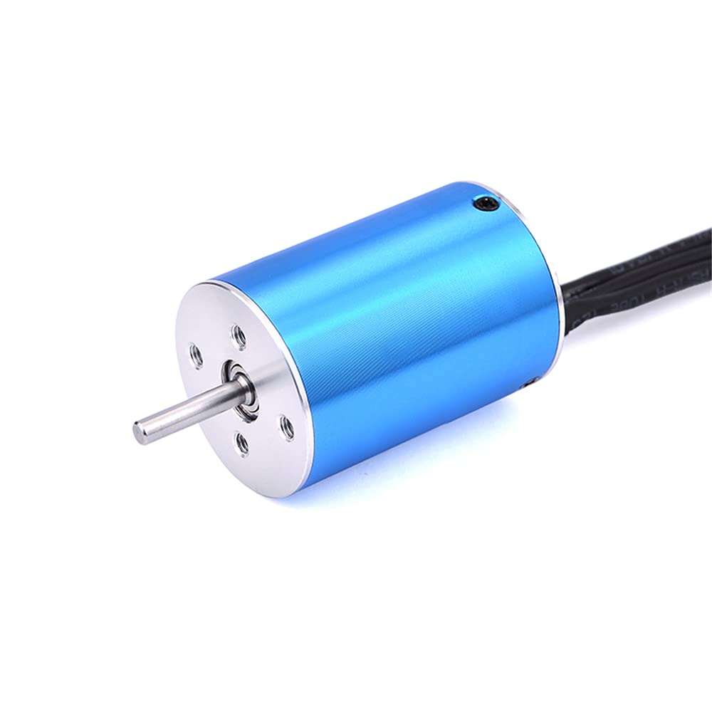 KingVal Replacement 2838 3200KV Brushless Sensorless Motor Shaft 3.175mm with 35A Brushless ESC Combo Compatible with 1/14 1/16