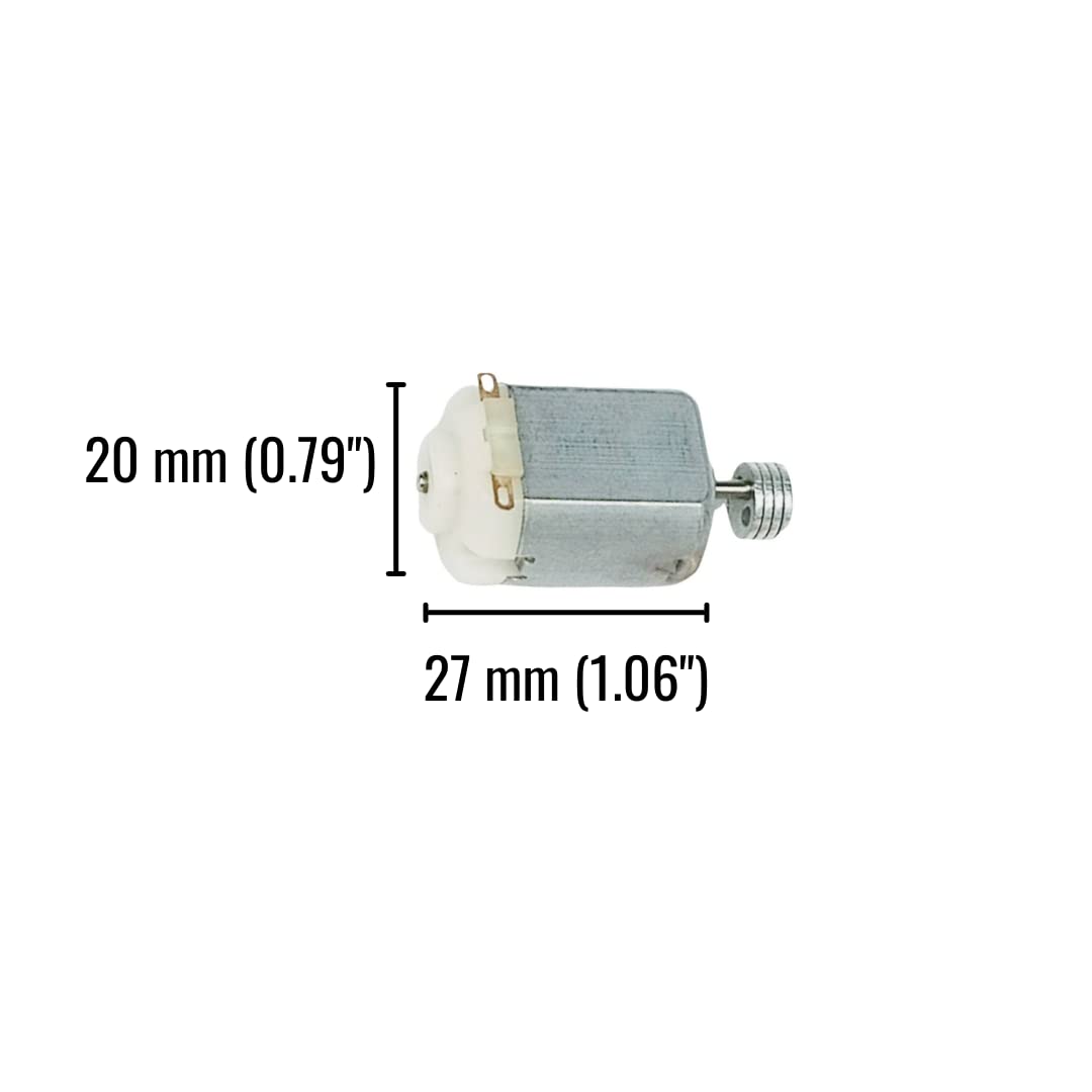 Barnabas Robotics 10 Pcs Mini Vibration Dc Motor Using 1.5V-3V | Stem Vibrating Experiment | 130 Hobby Size For Bristle Bot Brus