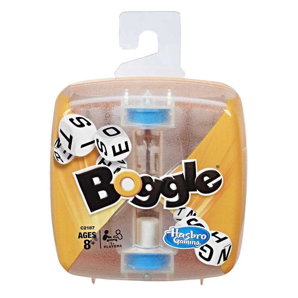 Boggle Classic Game | Word Search Games | Ages 8+ | 1 Or More Players | Portable Travel Size | Fun Family Dice Games For Adults