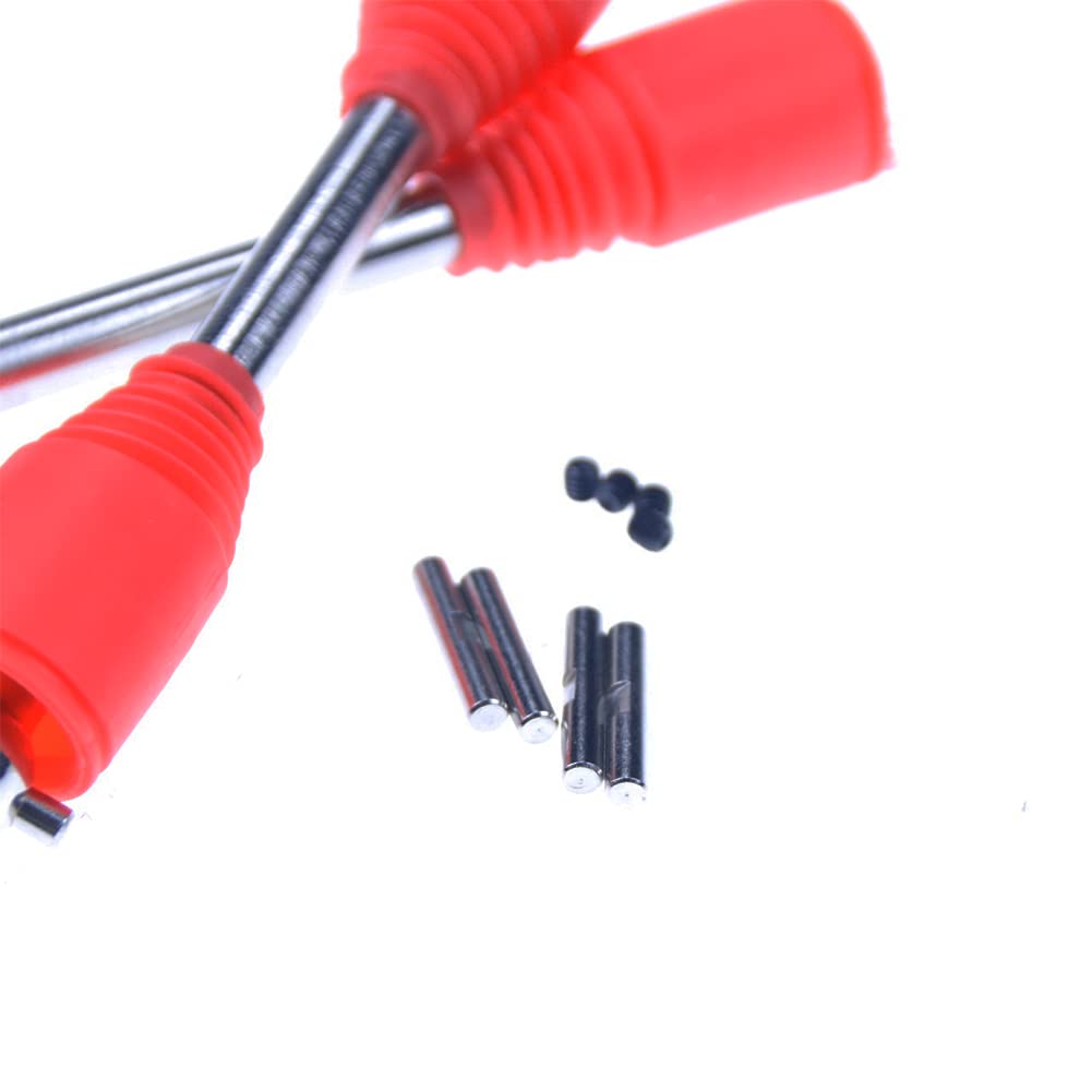 FLMLF RC 9MM Drive Shaft Kit Upgraded Parts Red for 1/5 HPI Rovan KM Racing Baja 5b Ss RC CAR Toy Parts