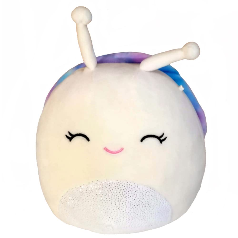 Squishmallows Soft Plush Elysa Snail Toy - 8 Inch, Squishy Insects & Creeping Things, Model SQKELqer345S8-685SG