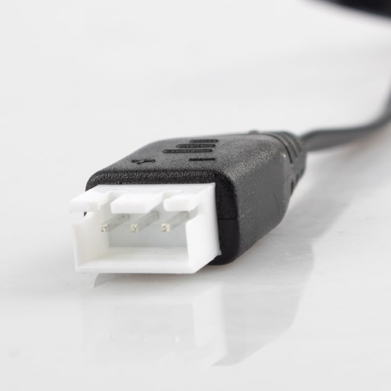 2 Pack USB Charger Cable for 7.4V 1A 2S LiPo & Li-ion Batteries - USB to XH-3P Connector for Charging Compatible with Gel Splatt