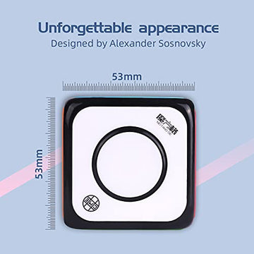 Cuberspeed Qy Toys 1X1X1 Speed Cube 02 Black 1X1 Magic Cube Puzzle Qy Toys O2 Cube Fidget Spinner