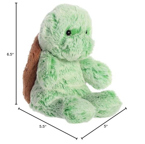 Aurora® Green 9 Snuggly Sweet & Softer™ Turtle Stuffed Animal - Comforting Companion for Imaginative Play
