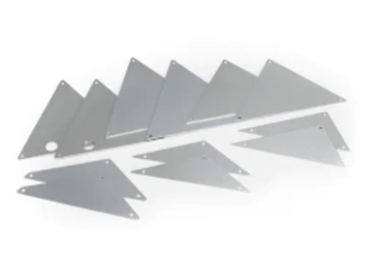 Traxxas 8434A Aluminum Tube Chassis Inner Panels, Silver