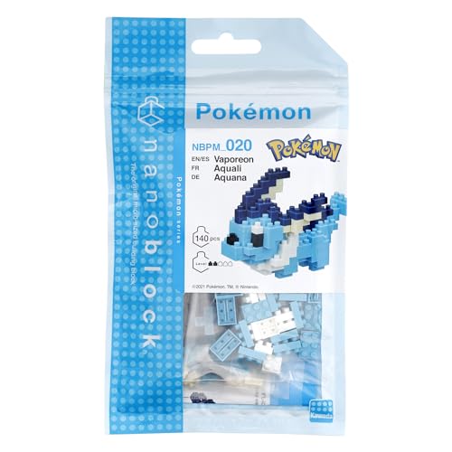 Nanoblock - Pokémon - Vaporeon, Pokémon Series Building Kit