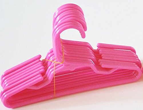 DollsHobbiesNmore 12 Pink Doll Clothes Hangers Fits 18 Inch Girl Doll Clothes