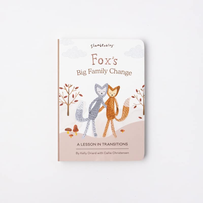 Slumberkins 14' Fox Kin & 2 Board Books Complete Set Bundle | Supports Changes, Coping Skills & Transitions | Social Emotional Development | Soft Plush Animal Gift Set (Fox Kin Plush + 2 Board Books)
