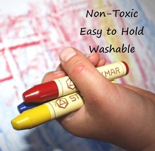 STOCKMAR Wax Crayons - 12 Colors in Cardboard Box