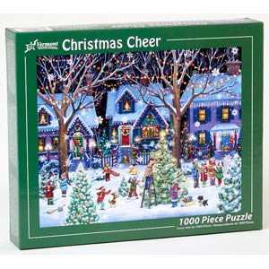 Vermont Christmas Company 1000 Piece Christmas Cheer Jigsaw Puzzle - Cardboard