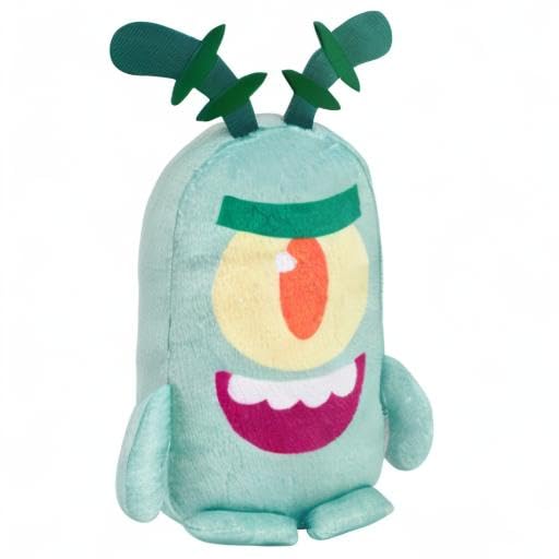 SpongeBob SquarePants 7-inch Small Plush Stuffed Animal - Plankton, Bikini Bottom Bestie