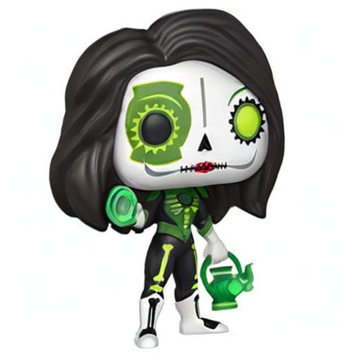 Funko Pop Pop! Heroes: Dia De Los Dc - Green Lantern (Jessica Cruz), Multicolor